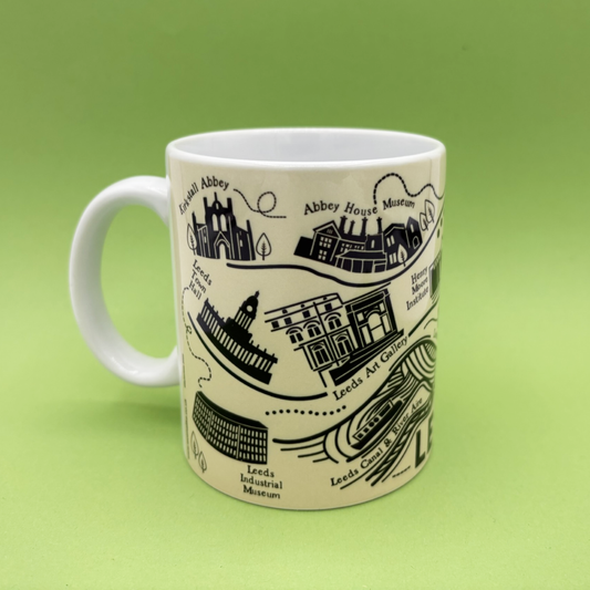 Leeds City Map Mug