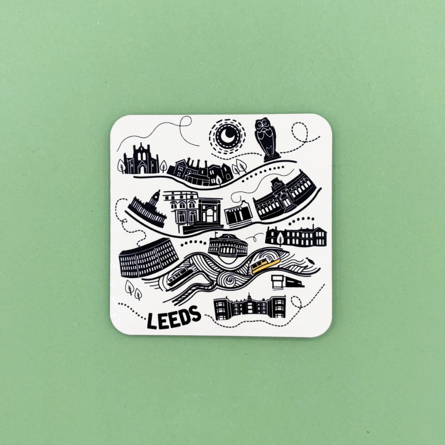 Leeds City Map Coaster