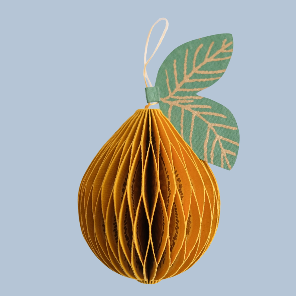 Lemon Honeycomb Ornament