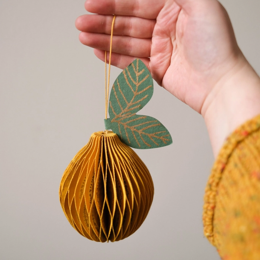 Lemon Honeycomb Ornament