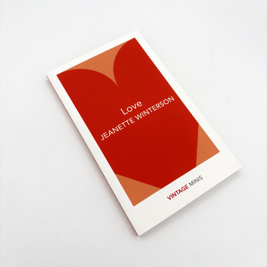 Book cover of 'Love' by Jeanette Winterson on a white background