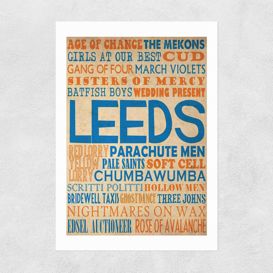 Leeds Music A3 print