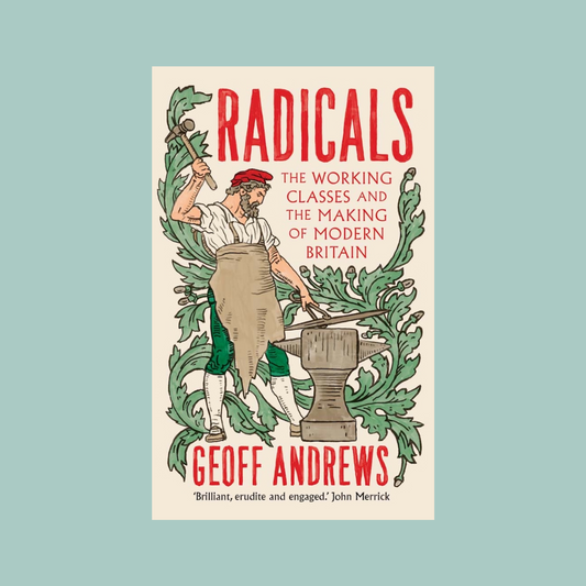 Book cover of 'Radicals' by Geoff Andrews on a light blue background