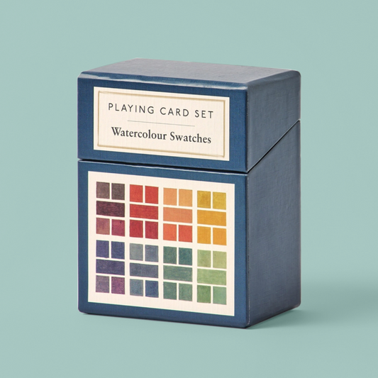 Set of Two Decks of Playing Cards - Watercolour Swatches