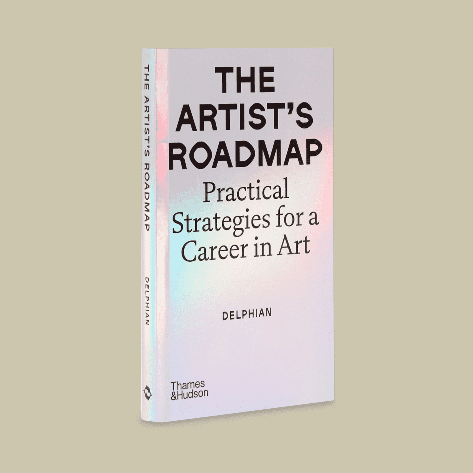 Book titled 'The Artist's Roadmap' on a light beige background